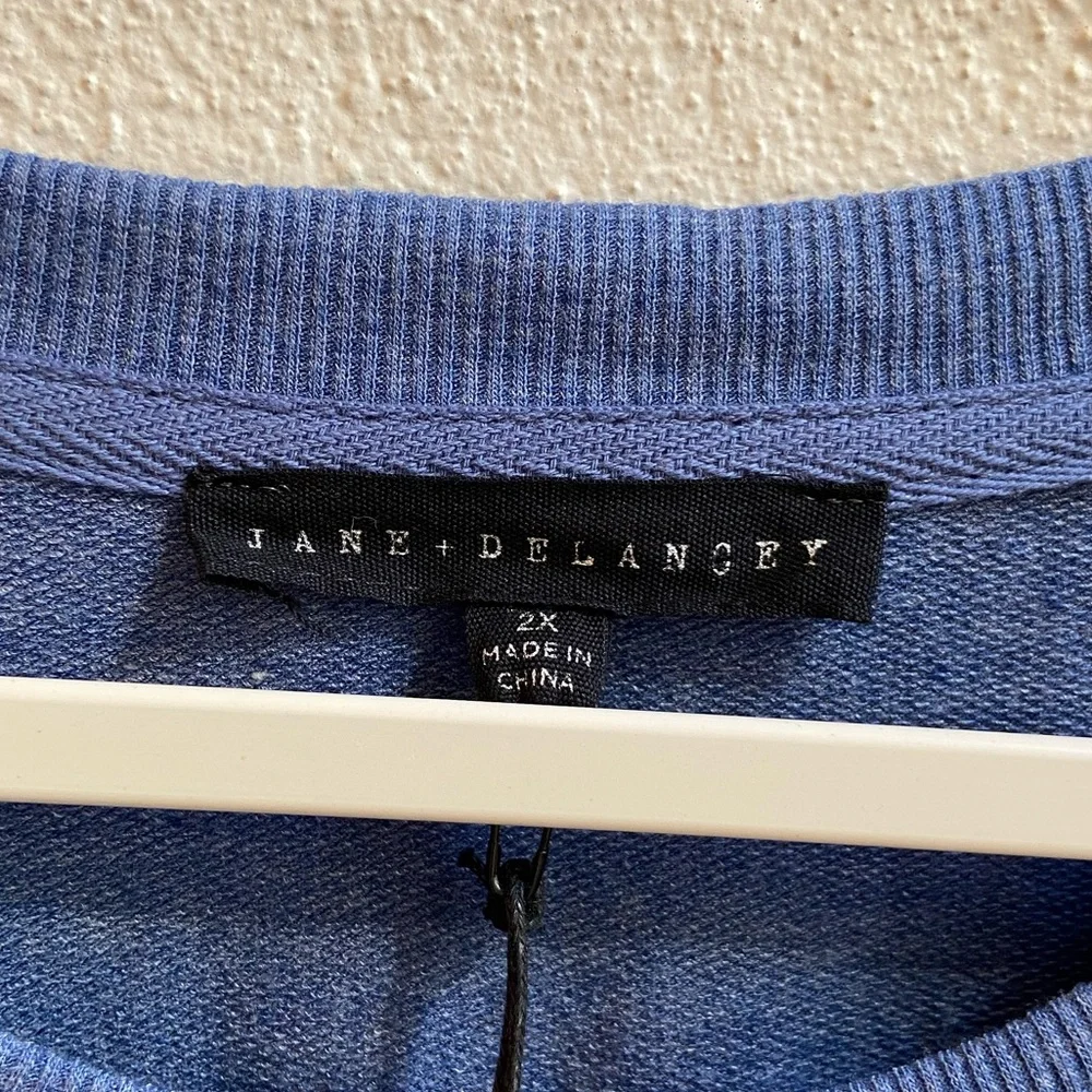 Jane+Delancey Blue Floral Women's Top - Picture 5 of 9